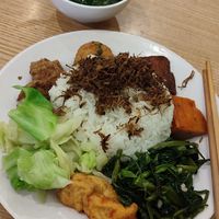 46k rice plate at Loving Hut - Chua Lang in Hanoi