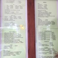 menu at Natural Efe Macrobiotic World in Phuket