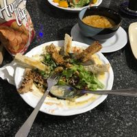 Tempe salad, soup lentils and green pumpkin salad is so nice at Natural Efe Macrobiotic World in Phuket