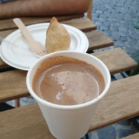 Chai with soya milk at Vega Food in Rome