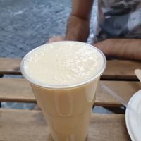 Banana lassi at Vega Food in Rome