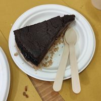 Chocolate cake at Vega Food in Rome