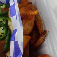 Gun slinger and fries at Delia's in Atlanta