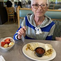 Flavorful burrito! at Hot Stacks Cafe in Myrtle Beach