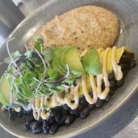 Just Ranchero with Grits and Killer toast (not pictured) I added salsa after I started eating it and it was spot on. This was a very filling breakfast.  at The Bossy Hen in Myrtle Beach