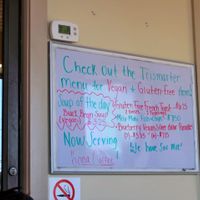 More vegan goodies on the special board.  at The Bossy Hen in Myrtle Beach