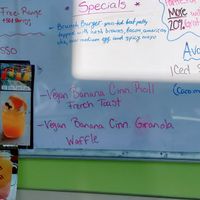 Specials for today at The Bossy Hen in Myrtle Beach