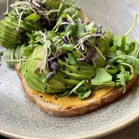 Avocado toast   at The Bossy Hen in Myrtle Beach