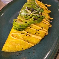 Just Egg omlette at The Bossy Hen in Myrtle Beach