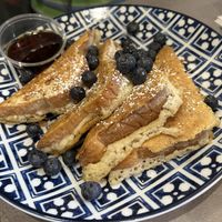 Vegan french toastt  at The Bossy Hen in Myrtle Beach