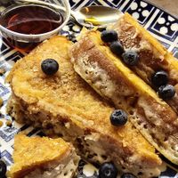 Vegan French Toast at Hot Stacks Cafe in Myrtle Beach