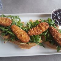 Chicken and waffles at The Bossy Hen in Myrtle Beach