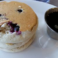Vegan blueberry waffles at The Bossy Hen in Myrtle Beach