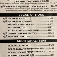Vegan options at Lil Thai House in Longview