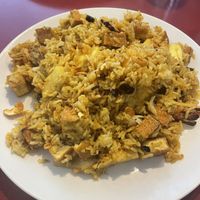 Vegan pineapple fried rice with tofu  #Veganuary at Lil Thai House in Longview