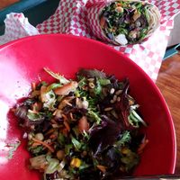 Two versions of the Vegan Delight at Greens & Grains Cafe in Harrisonburg