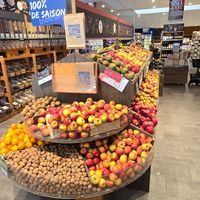 Fresh vegand fruits at Biocoop Nantes Nord in Nantes
