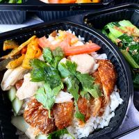 chicken rice set at 33 Vegetarian in Northeast Singapore