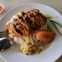 Vegetarian roasted chicken rice at 33 Vegetarian in Northeast Singapore