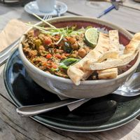 Jamaican curry at Paal 9 in Den Hoorn Texel