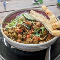 Jamaican curry at Paal 9 in Den Hoorn Texel