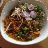 Dahl with rice at Paal 9 in Den Hoorn Texel