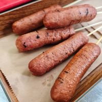 Vegan sausages ~ 21/8/22 at Victor Veggie 味特素食 in Central Singapore
