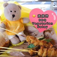 BBQ Satay 80 cents each at Victor Veggie 味特素食 in Central Singapore