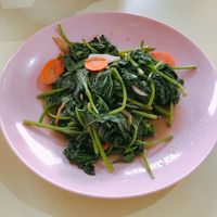 Stir fried potato leaves  at Choo Zai Zhai 自在斋 - Circuit Rd in Central Singapore