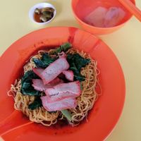 Vegetarian wonton noodles at Meng Heng Vegetarian 民兴素食 in Central Singapore