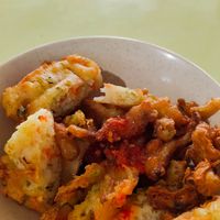 Fried mix veggies at He Hua Vegetarian 荷花素食 in Central Singapore