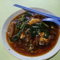 Veg hor fun (egg gravy) $3.50 at He Hua Vegetarian 荷花素食 in Central Singapore