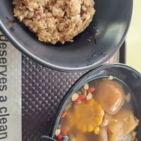 Bean rice + Apple soup at Jeun VirtueFarm in Central Singapore