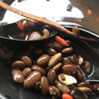 ling zi, blaze mushroom, black fungus, dried longan & black bean soup 👍🏻 at Jeun VirtueFarm in Central Singapore