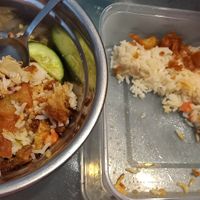 Roast Chicken (mock) Rice - takeaway. at Su Shi Jia Xiang Wei 素食家乡味 in Central Singapore