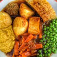 Sunday nut roast at the Loving Hut, The Level Brighton at Loving Hut Cafe - St Peter's Place in Brighton