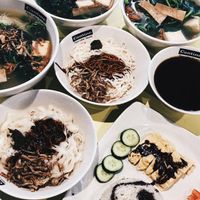 Noodles and rice at Xuan Miao Veggie Food 炫妙 - PLQ Mall in Central Singapore