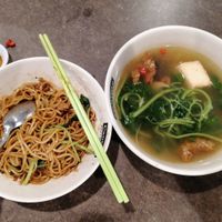 Dried noodles at Xuan Miao Veggie Food 炫妙 - PLQ Mall in Central Singapore