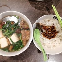 Dried ban mian at Xuan Miao Veggie Food 炫妙 - PLQ Mall in Central Singapore