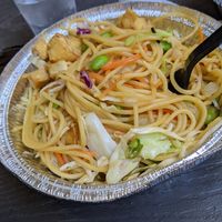 Terriyaki noodles with added tofu at Twisted  Noodle Cafe in St George