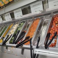 Mostly organic salad bar at Whole Foods Market in Columbus