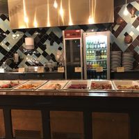 Salad bar  at The Green Room in Gothenburg