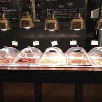 Hot bar selection  at The Green Room in Gothenburg