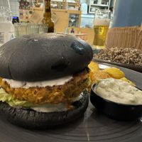 Greek Burger   at Mama Tierra in Athens