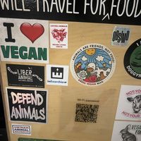 Stickers  at Mama Tierra in Athens