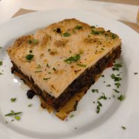 Moussaka at Mama Tierra in Athens