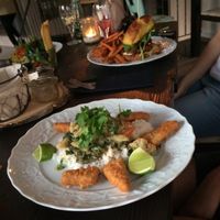 green curry & burger  at GreenSoul in Leipzig