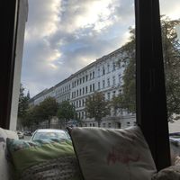 Beautiful view from dining area at GreenSoul in Leipzig