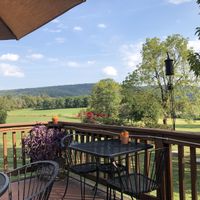 View from the deck behind the restaurant at Grandale in Neersville