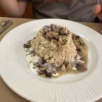 mushroom risotto  at La Retama in Zaragoza